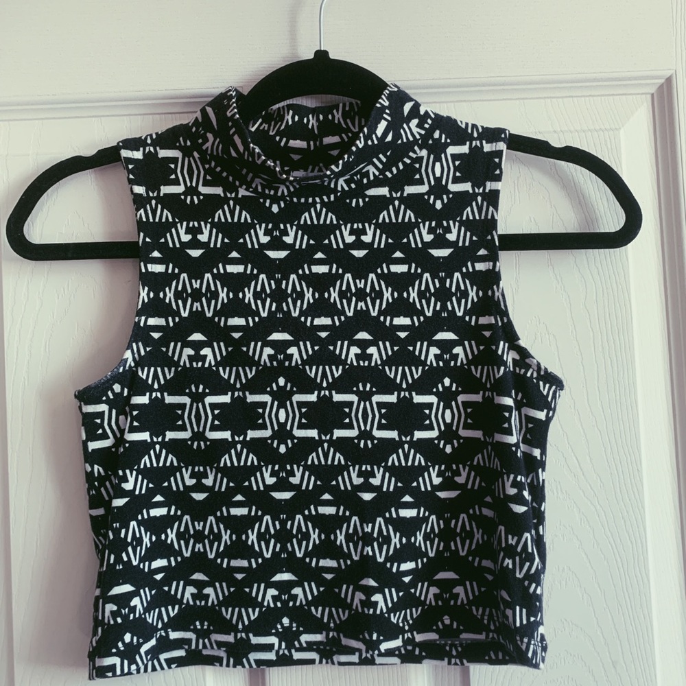 Forever 21 high neck crop top